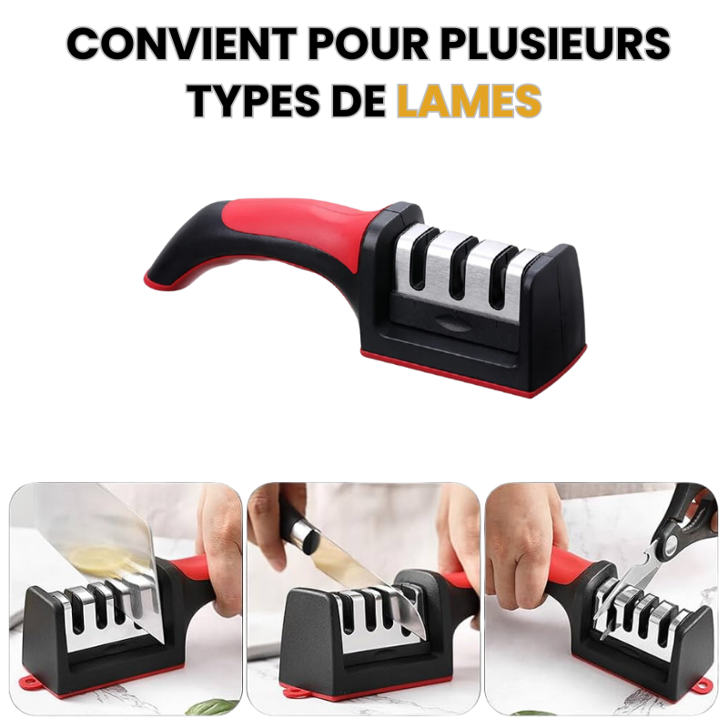 Aiguiseur de couteaux manuel pour affûtage lame en inox