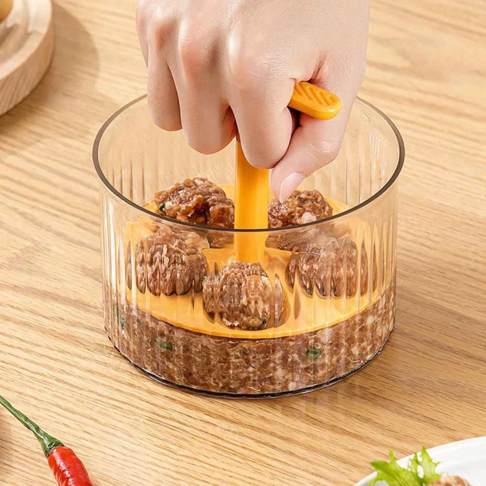 Image de la machine Boulette Express en action, préparant des boulettes de viande maison.