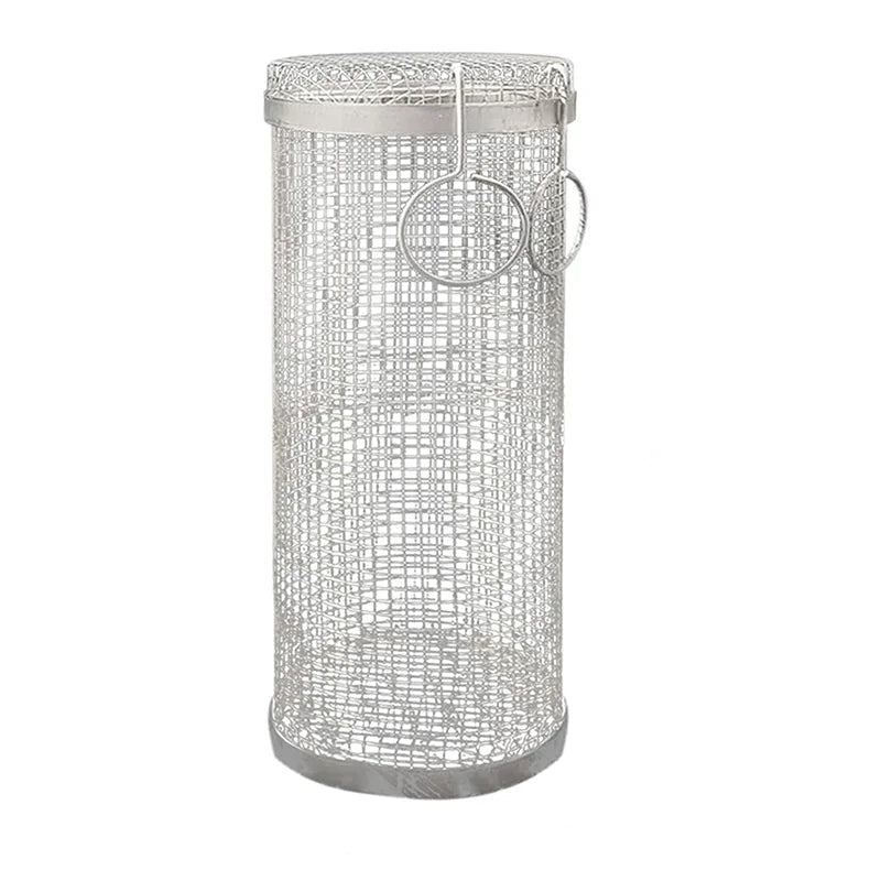 Grille rotative barbecue en acier inoxydable