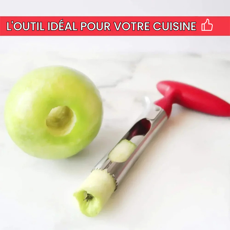 Ustensile cuisine pour retirer le trognon d’une pomme
